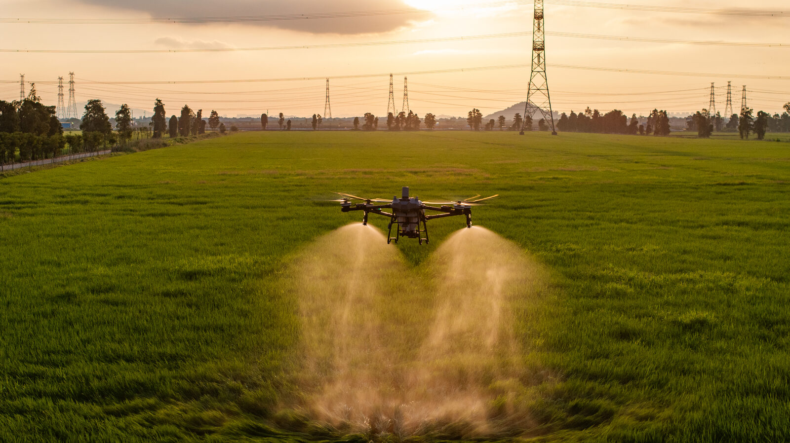 DJI Agras T70P en operación
